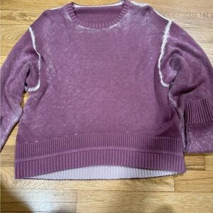 Lululemon Hazy Day Acid Wash Cropped Sweater